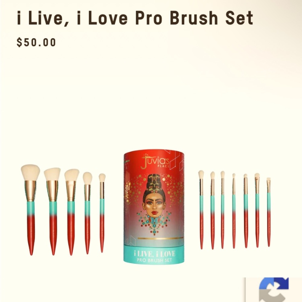 👑JUVIA’S PLACE 👑I Live, I Love Pro Brush Set 👑NEW IN BOX✨ORIGINAL PACKAGING